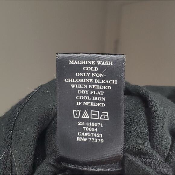 Ann Taylor Black Ruched Top Small - Picture 8 of 8